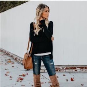 VICI Ryleigh Cashmere Blend Sweater Charcoal